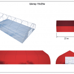 Тентовый ангар 15х25